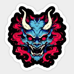 Summon the Demon: Redhaired Oni Design Sticker